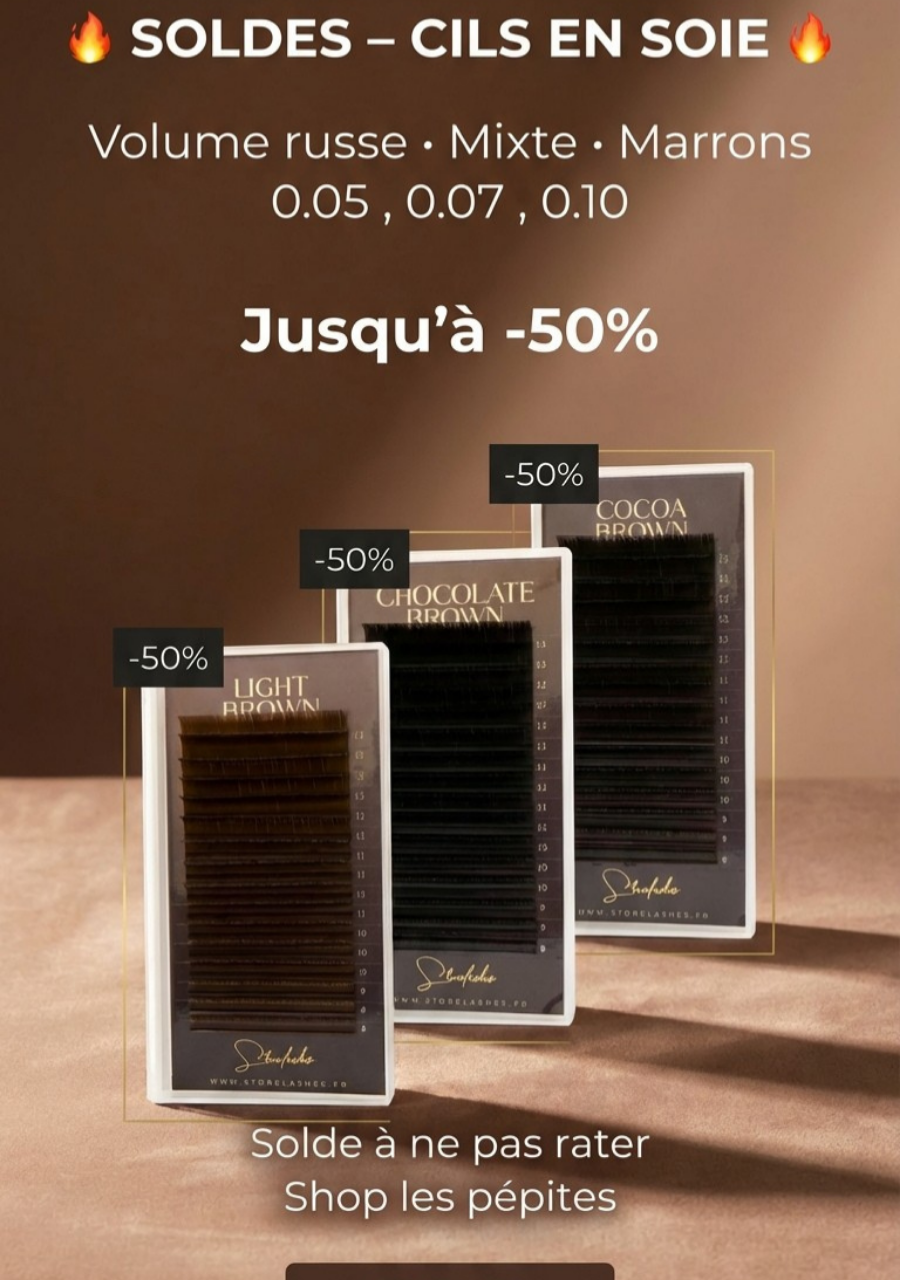 Soldes – Cils en soie Volume Russe marron jusqu’à -50%